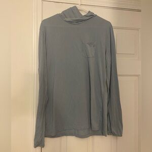 Free fly Women's Bamboo Shade Hoodie | Blue | Large